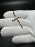 2” 14k Yellow Gold Cross 2.7mm Bail 2.6g