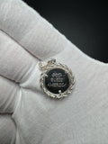 1.25” Silver American Flag Coin in Rope Bezel 4.6g