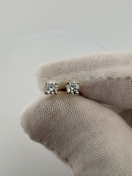 14k Yellow Gold 0.5ctw EGL Certified Lab Diamond Studs