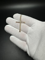 2” 14k Yellow Gold Cross 2.7mm Bail 2.6g