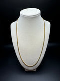 22” 14k Yellow Gold Cuban 3mm 16.9g