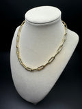 16" 14k Yellow Gold Paperclip 6.5mm 16.2g