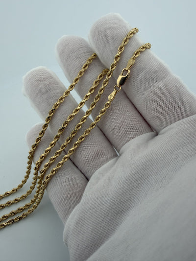 26" 14k Yellow Gold Rope 2.7mm 17.8g