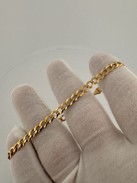 8.5” 14k Yellow Gold Curb 5mm 6.0g