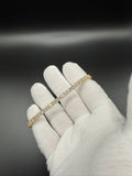 8" Gold over Silver 9ctw VS/VVS Lab Diamond Tennis Bracelet 4mm 14.2g