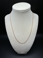 18” 14k Rose Gold Franco 1.3mm 3.1g