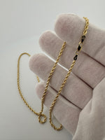 20” 14k Yellow Gold Rope 2.2mm 10.2g