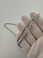 22” 14k White Gold Franco 3mm 22.21g