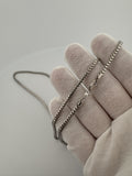22” 14k White Gold Franco 3mm 22.21g