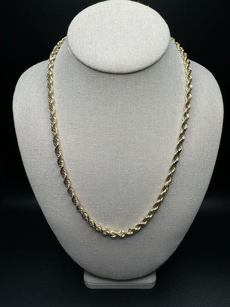 21.5” 10k Yellow Gold Rope 5.5mm 43.24g