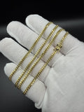 22" 14k Yellow Gold Cuban 3mm 15.2g