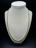 22” 10k Yellow Gold Rope 4mm 35.6g