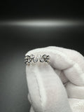 Size 7 Silver 1/2ctw Lab Diamond Bezel Set Alternating Diamond Fashion Ring 4.2g