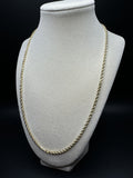 22” 14k Yellow Gold Rope 2.5mm 16.0g