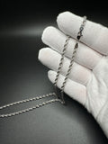 20” 10k White Gold Rope 3.2mm 9.56g