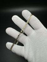 10” 14k Gold Diamond Cut Curb 3.5mm 4.14g