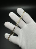 10” 14k Gold Diamond Cut Curb 3.5mm 4.14g