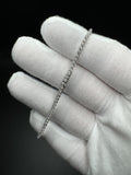 7.5" 14k White Gold 1.5ctw E VS1 Lab Diamond Tennis Bracelet 7.1g