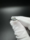 Size 7 14k White Gold 1ct E VS1 Round Lab Diamond Solitaire Engagement Ring EGL Certified 2.1g