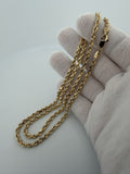 Remaining Balance — 26" 4mm 10K Yellow Gold Solid Rope Chain (Alex Eatmon)