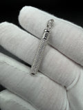 1.5" Silver Cylindrical Pendant with Small Screw Top Removable Spoon Inside