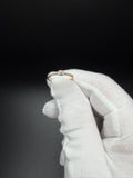 Size 7 10k Yellow Gold 1/4ctw Oval Lab Diamond Ring 1.4g