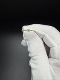 Size 7 10k Yellow Gold 1/4ctw Oval Lab Diamond Ring 1.4g
