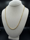 22" 14k Yellow Gold Foxtail Franco 3.5mm 14.0g