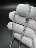 Moissanite Tennis Chains - 2mm (Sterling Silver setting)