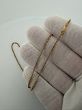 16" 14k Yellow Gold Rolo Link 1.5mm 2.66g
