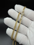 22" 14k Yellow Gold Foxtail Franco 3.5mm 14.0g