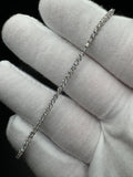 7.5" 14k White Gold 1.5ctw E VS1 Lab Diamond Tennis Bracelet 7.1g