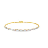 7” 14k Yellow Gold 2ctw VS/VVS Lab Diamond Tennis Bracelet