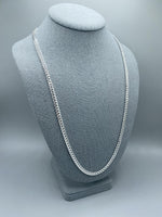 5mm Silver Miami Cuban Link Chain with box lock clasp