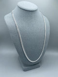 5mm Silver Miami Cuban Link Chain with box lock clasp