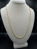 24" 14k Yellow Gold Franco 2.5mm 22.74g