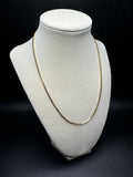 18” 14k Yellow Gold Box Chain 1.7mm 9.7g