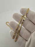 16” 14k Yellow Gold Diamond Cut Curb 3.2mm 4.41g
