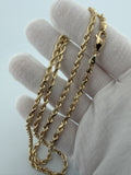 Remaining Balance — 26" 4mm 10K Yellow Gold Solid Rope Chain (Alex Eatmon)