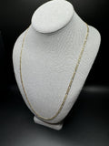 26” 14k Yellow Gold Figaro 3mm 9.8g