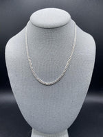 4mm Silver Cuban chains/ bracelets