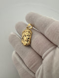 1.25" 10k Yellow Gold Jesus Piece 6mm Bail 2.62g