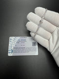 T18 — 7" 14k White Gold 5ctw+ F VS1 Lab Diamond Tennis Bracelet Bundle