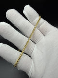 8.5" 14k Yellow Gold Franco 2.5mm 8.26g