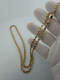Remaining Balance — 26" 4mm 10K Yellow Gold Solid Rope Chain (Alex Eatmon)