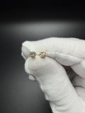 10k Yellow Gold est 1/3ctw Natural Diamond Studs .76g