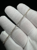 7.5" 14k Yellow Gold 1ctw E VS1 Lab Diamond Tennis Bracelet 1.5mm 4.7g