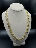 24" 10k Yellow Gold Gu$$i Puff 14mm 36.9g