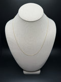 20" 14k Yellow Gold Herme$ Link 1mm 1.5g