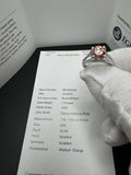 Size 7 14k White Gold 1.75ct Fancy Intense Pink VVS2 Lab Diamond & .55ctw Natural Diamond Engagement Ring EGL Certified